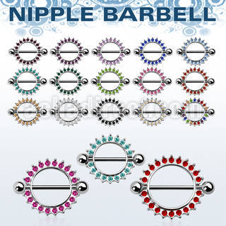 mcnpc3 round nipple shield w prong set crystal studded rim