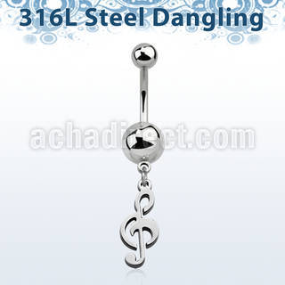 msd709 steel belly banana w plain steel balls w musical note