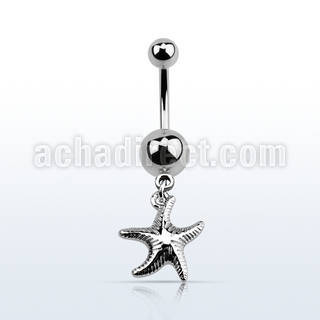 msd727 316 steel belly banana w 5 8mm plain ball starfish 