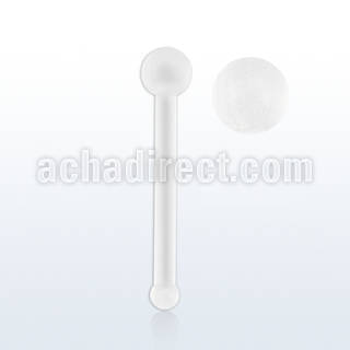 nbrt20 clear acrylic flexible nose bone retainer in 20g 0 8mm
