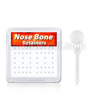 nbrt20bx box w 52 flex nose bone retainer w 2mm ball top