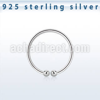 nc12 silver non piercing nose clip with diameter of 12mm