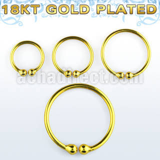 ncrg 18k gold plated silver non piercing fake nose clip