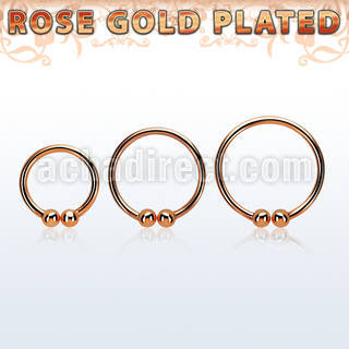 ncrs 925 silver fake nose clip w real 18k rose gold plating