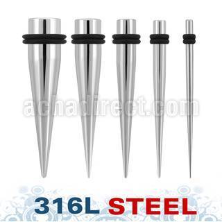nlspgx high polished 316l steel taper with double o rings