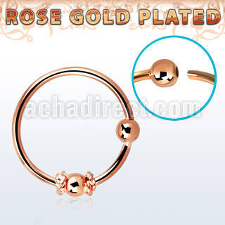 nr11rs aro nariz plata esterlina 925 oro rosa alambre balines bola fija 2mm 10mm mayorista