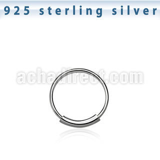 ns01 sterling silver endless nose hoop with diameter 8mm