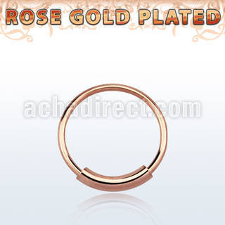 ns01rs rose gold silver endless nose hoop w diameter of 8mm