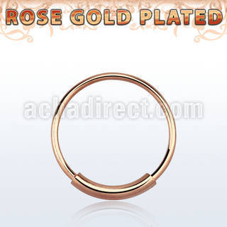 ns02rs aro nariz continuo plata esterlina 925 oro rosa 0 6mm 10mm 1 pieza mayorista