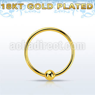 ns06rg aro nariz plata esterlina 0 6mm bola oro 18 kts 10mm 1 pieza distribuidor mayorista