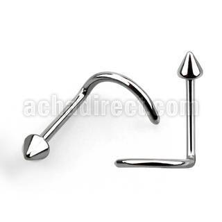nscn piercing nariz l acero quirurgico brillo espejo cono 2mm distribuidor mayorista