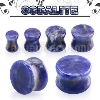 pgsss sodalite stone double flare plug