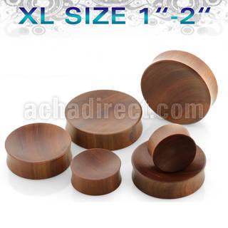 pwsxl xl size sawo wood concave double flare plug