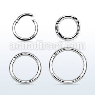 segh16 316l steel hinged segment ring 16g 1.2mm