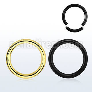 segt10 black pvd 316l steel segment ring diameter 12 16mm
