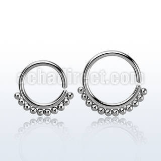 sepll annealed 316l steel septum ring, 16g (1.2mm