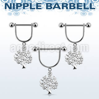 snpod2 316l steel nipple stirrup w tree of life