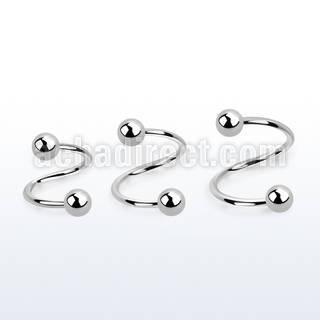 sp20b espiral ceja acero quirurgico bolas 3mm mayorista