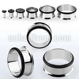 spg high polished 316l steel single fesh tunnel with o ring