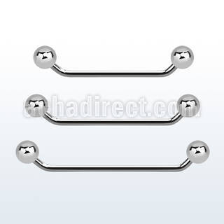 subb14 barbell superficial industrial acero quirurgico 45 grados bolas 5mm al por mayor