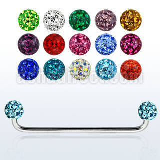 subbf5 45 316l steel industrial surface barbell w ferido balls