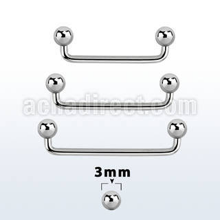 sudb3 barbell superficial industrial acero quirurgico 90 grados bolas 3mm distribuidor mayorista