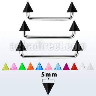 sudvn5 90 316l steel surface barbell w 5mm acrylic uv cones