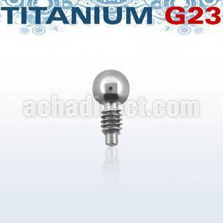 tab2 2mm titanium g23 dermal anchor ball top for base plate