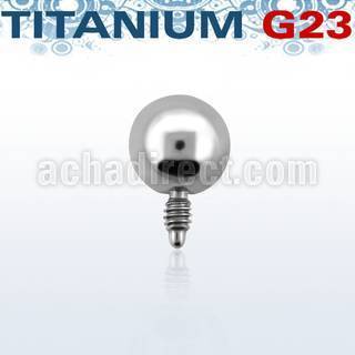 tab4 4mm titanium g23 dermal anchor ball top for base plate