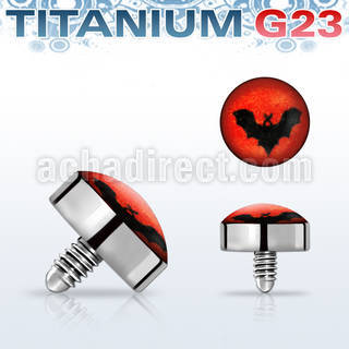 talg8 titanium g23 dermal top with bat for dermal base plate