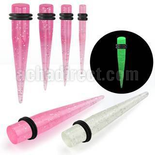 tpglr expansor acrilico uso dual expansor glitter dia expansor brilla oscuridad noche anillos goma dobles distribuidor mayorista