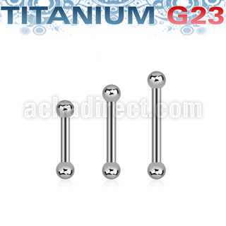 ubbeb25 titanium g23 eyebrow or helix barbell ball