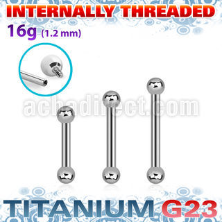 ubbeb25i titanium g23 internal barbell balls