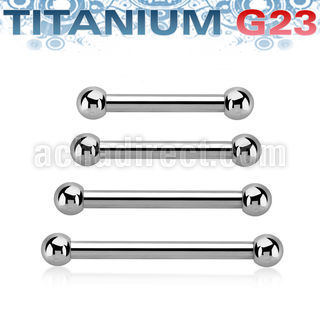 ubbnpss titanium g23 nipple barbell 3mm balls