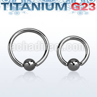 ubcr18 titanium g23 ball closure ring with a 3mm ball