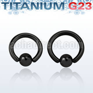 ubcrt8 black anodized titanium g23 ball closure ring w 8mm ball