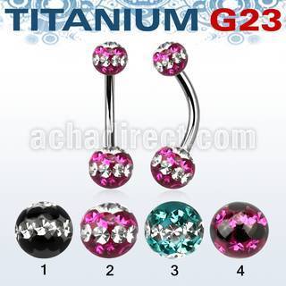 ubnfrsd titanium g23 belly banana w 5 6mm tri line ferido ball