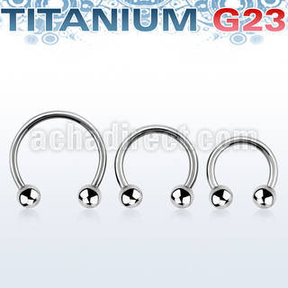ucbb titanium g23 circular barbell with two 4mm balls