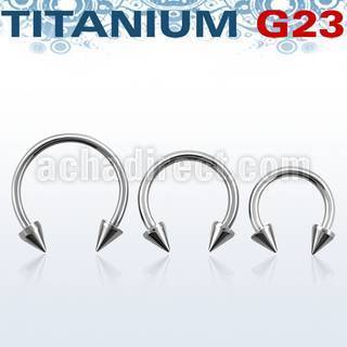 ucbecn titanium g23 circular barbell with two 3mm cones