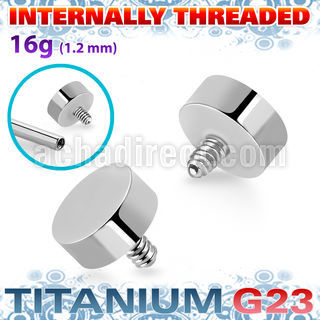 urd3in titanium g23 3mm flat round shape top for posts