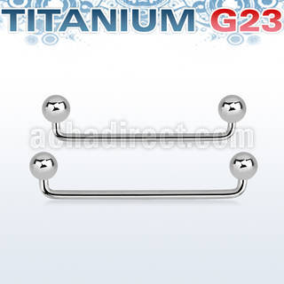 usudb5 titanium g23 90 surface barbell with 5mm titanium ball