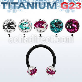 utcbfr6c black titanium cbr w 6mm multicrystal zebra balls