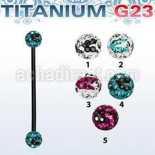 utinfr5c black titanium industrial w 5mm multicrystal zebra ball
