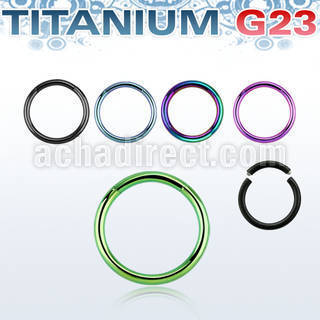 utsg16 anodized titanium g23 segment ring in 16g 1 2mm