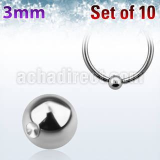 xdpb3 pack of 316l steel dimple ball for ball closure rings