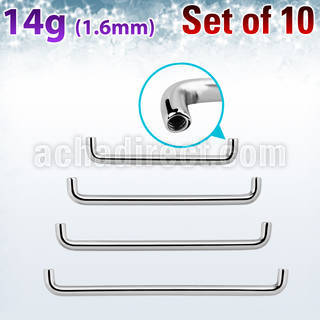 xsud14gi 90 degree steel surface barbells w internal threading