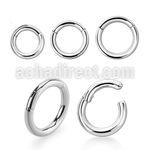 316l surgical steel hinged segment ring, 10g 2.5mm