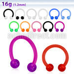 acbevb flexible acrylic circular barbell with 3mm uv ball