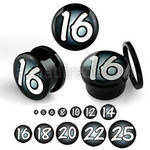 afpoo acrylic screwfit plug with show your size to everyone