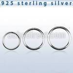 agsel20 0 8mm sterling silver seamless ring with diameter 8 12mm